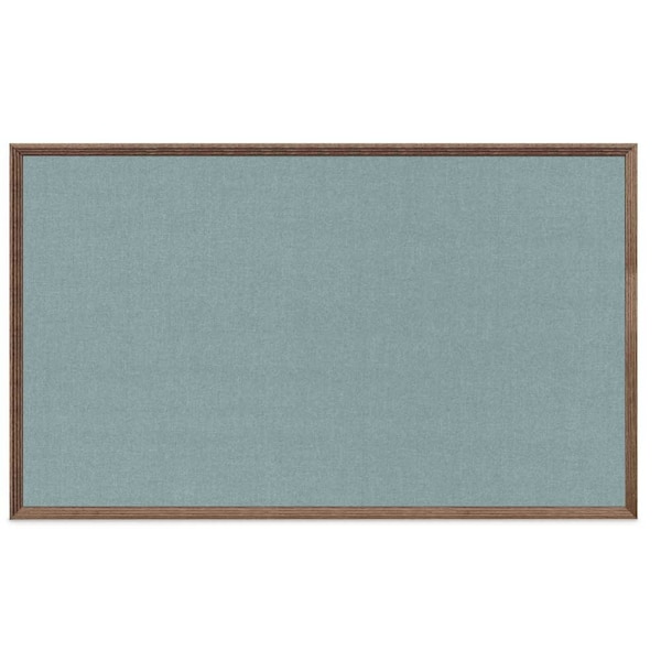 United Visual Products Decor Wood Combo Board, 72"x48", Cherry/White Porcelain & Black UV705DEFAB-CHERRY-WHTPORC-BLACK - main